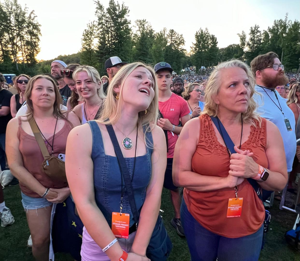 Fans enjoy the Anne Wilson concert on Thursday night on the first day of the Alive Music Festival at Atwood Lake Park in the Mineral City area. The festival continues through Saturday with headliners Jeremy Camp and Skillet.