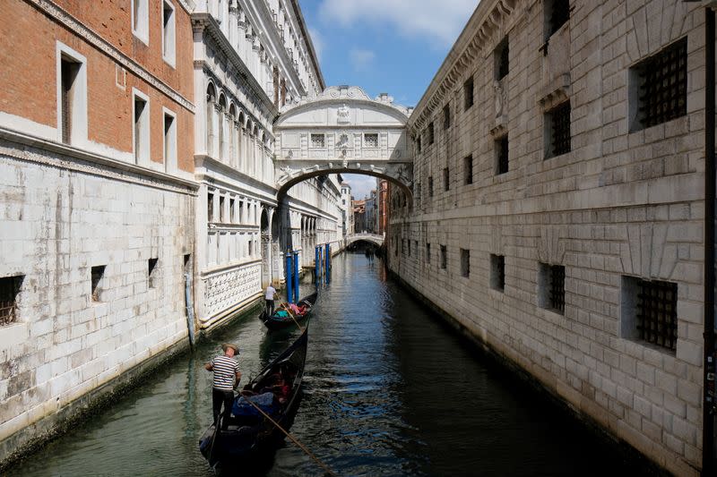 FILE PHOTO: Outbreak of the coronavirus disease (COVID-19), in Venice