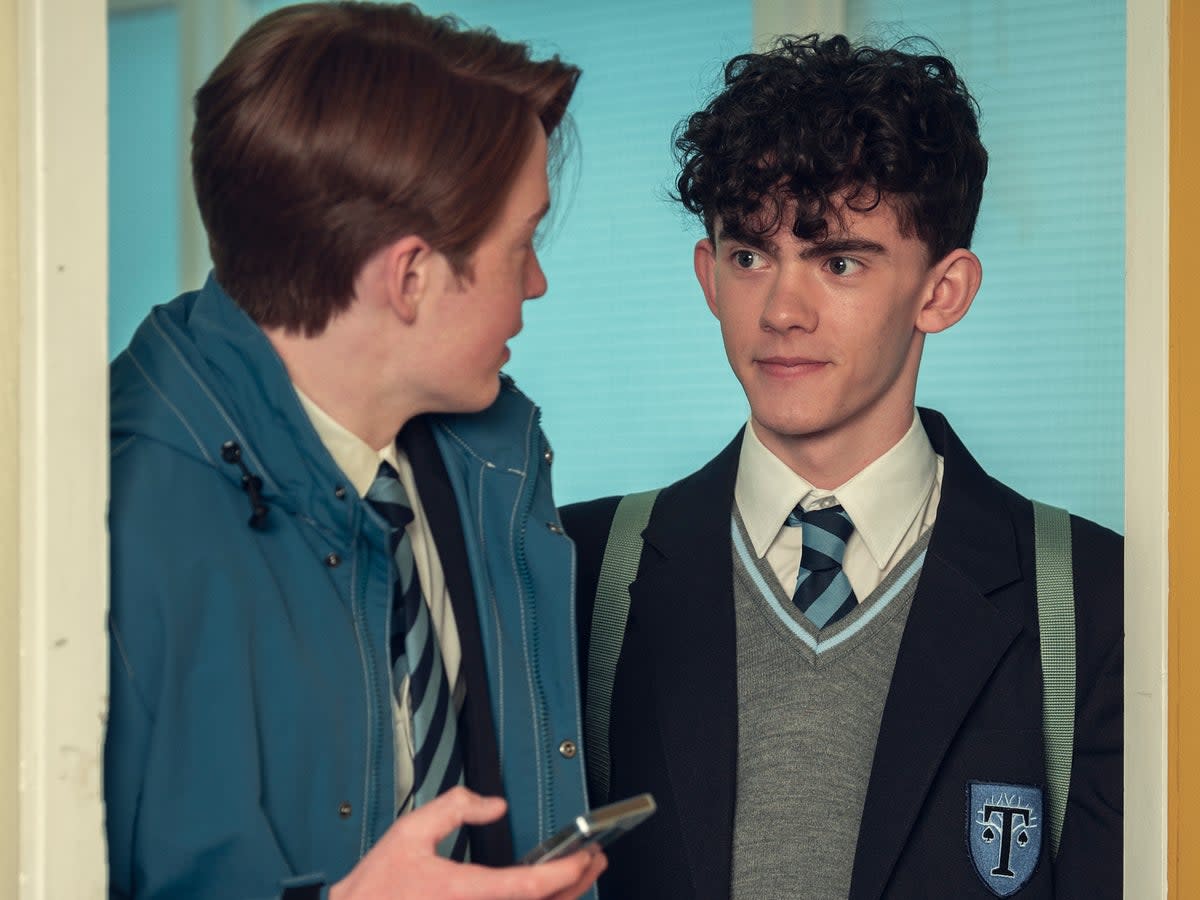 I use clips from the Netflix series Heartstopper to explore gay relationships, teenage friendships and bullying (Netflix)