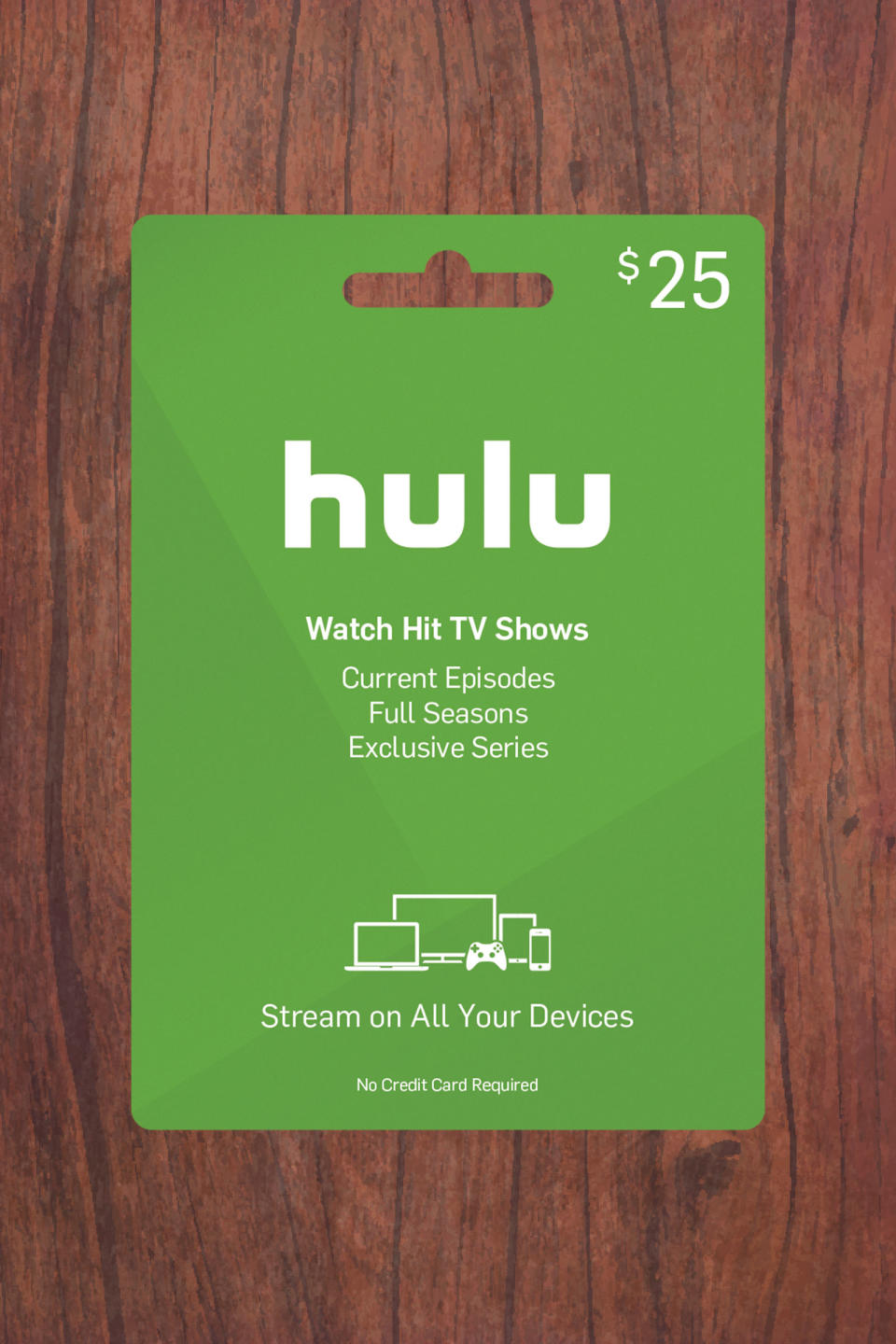 15) Hulu Gift Card