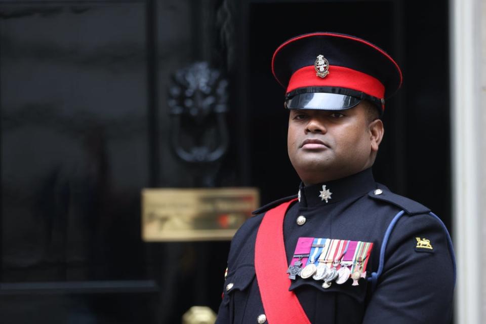 Colour Sergeant Johnson Beharry, VC (James Manning/PA) (PA Wire)