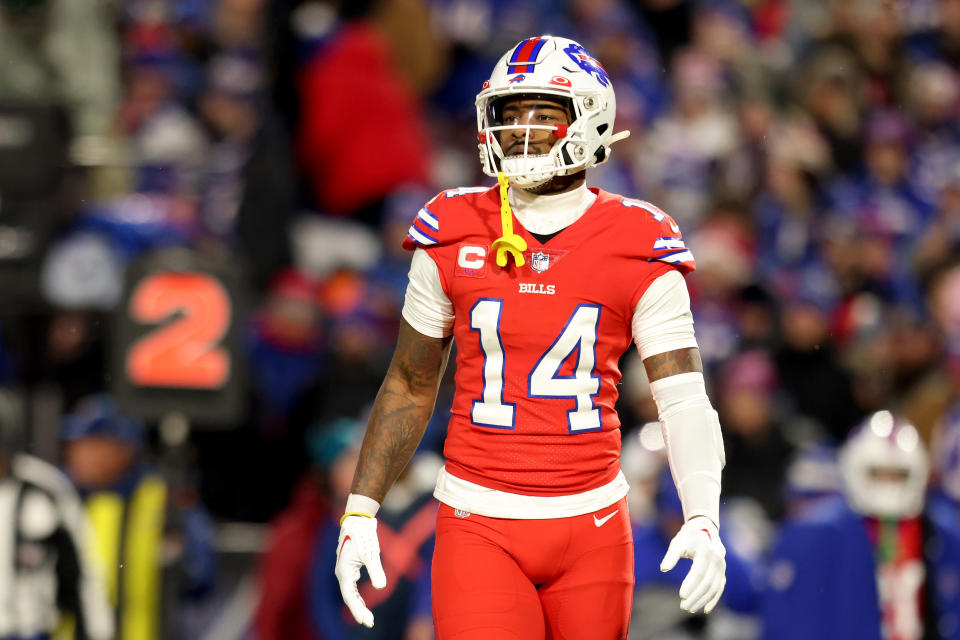 Stefon Diggs #14 of the Buffalo Bills is a fantasy star