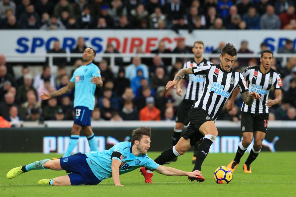 Harry Arter struggled in the game at Newcastle, despite the fact we won.