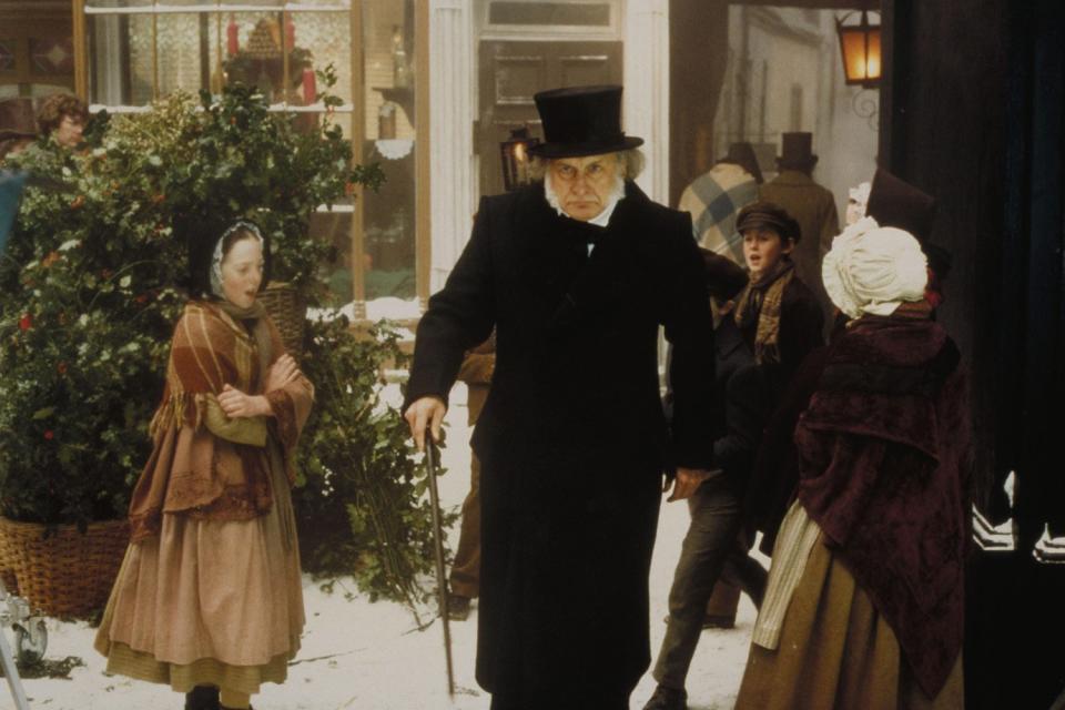 1984 adaptation: George C Scott as Ebeneezer Scrooge in the festive film (Baxter Healthcare Ltd)