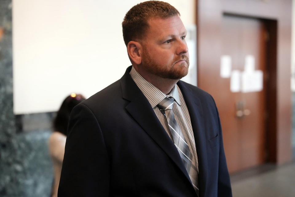 Randy Roedema at the Adams County courthouse, in Brighton, Colo. (David Zalubowski / AP)