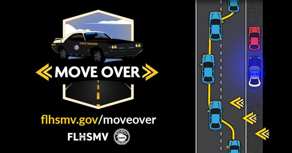 Florida Highway Safety and Motor Vehicles launched a campaign in January 2024 to promote Florida’s amended Move Over law that requires drivers to move over when safe to do so or slow down when approaching any disabled or stopped vehicle on the side of the road.