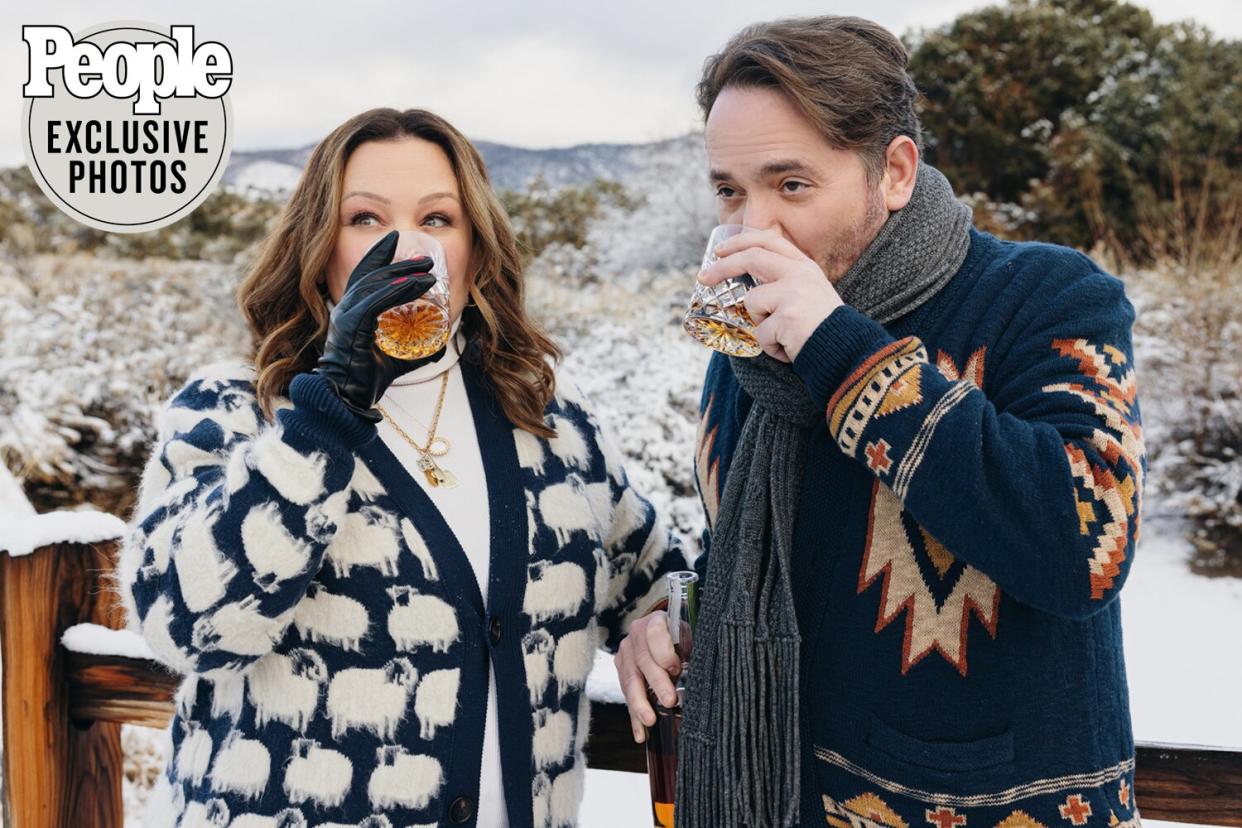 Melissa McCarthy and husband Ben Falcone on vacation in Santa Fe, New Mexico for Booking.com