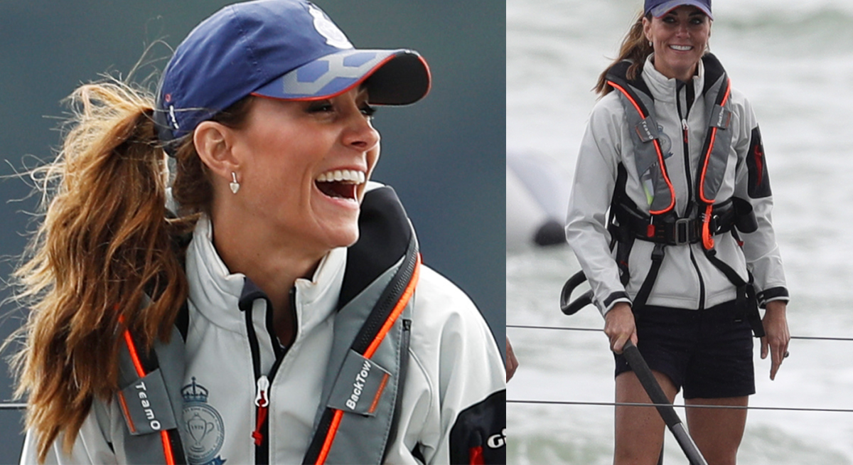 Kate Middleton wears shorts at charity sailing race