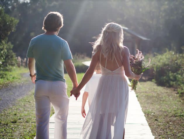 The author and her life partner on their wedding day.