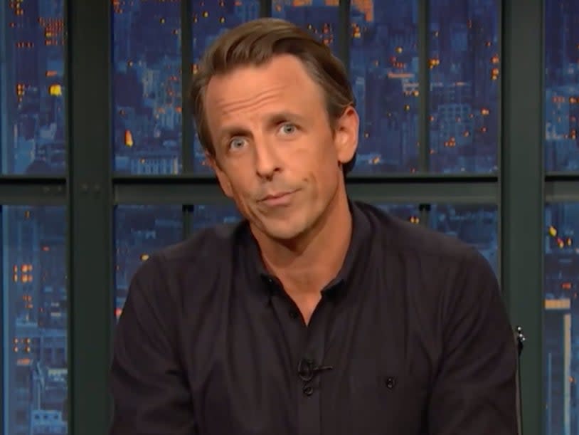 Seth Meyers has called out Donald Trump for his behaviourScreengrab/YouTube