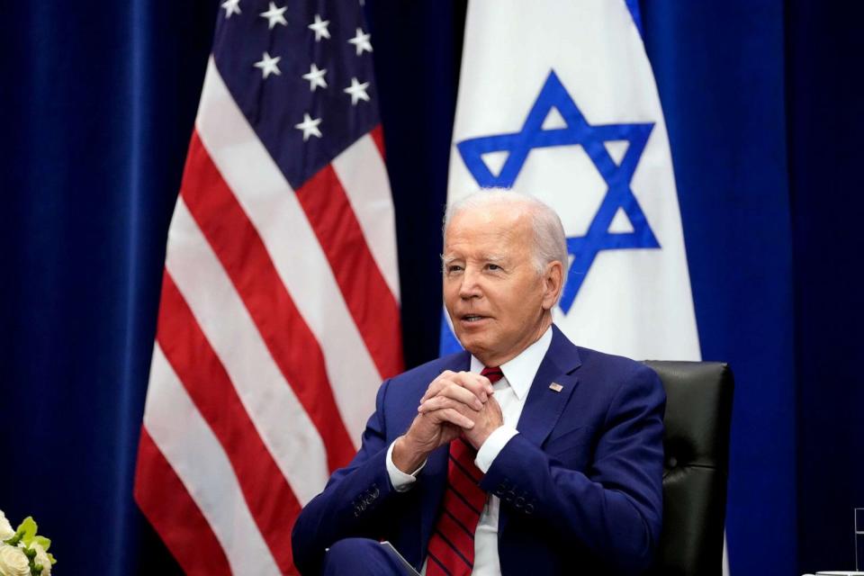 PHOTO: President Joe Biden meets with Israeli Prime Minister Benjamin Netanyahu in New York, Sept. 20, 2023. Biden was in New York to address the 78th United Nations General Assembly. (Susan Walsh/AP)