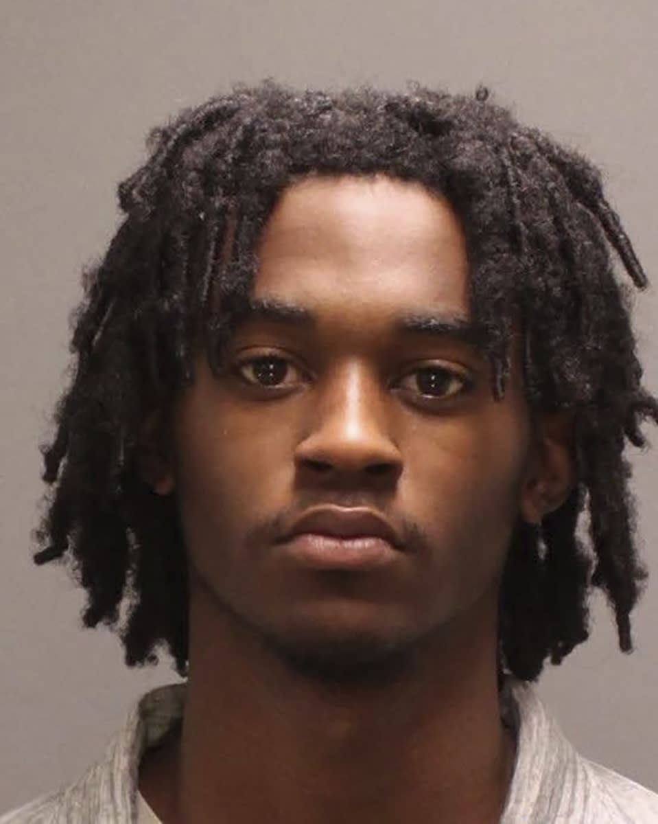 This photo provided by the Philadelphia Police Department shows Jamaal Tucker. Two 18-year-olds, Ahnile Buggs and Tucker, were arrested in the shooting of multiple Philadelphia high school students at a bus stop last week, and authorities recovered a fully loaded, fully automatic weapon that matches evidence found at the scene, they announced Monday, March 11, 2024. Two more suspects were still being sought, authorities said. (Philadelphia Police Department via AP)