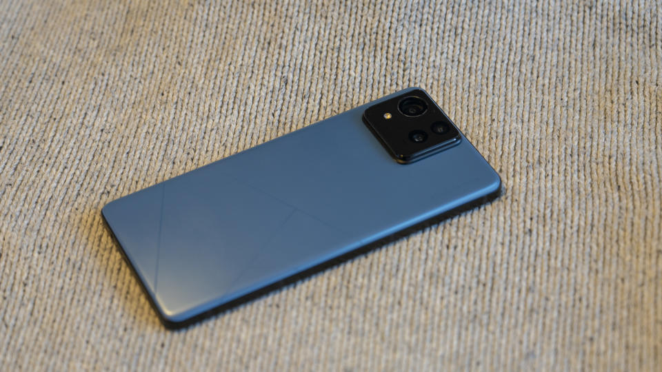 An ASUS Zenfone 11 Ultra sitting on a table