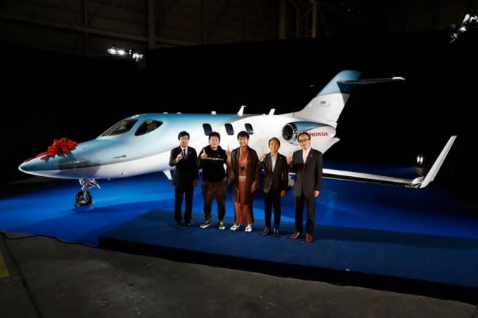 2018年12月在日本東京交機的HondaJet Elite (圖：翻攝自HONDA官網)