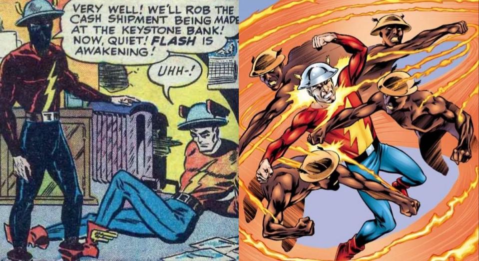 The Rival, the first dark speedster, fights Jay Garrick, the original Flash. 