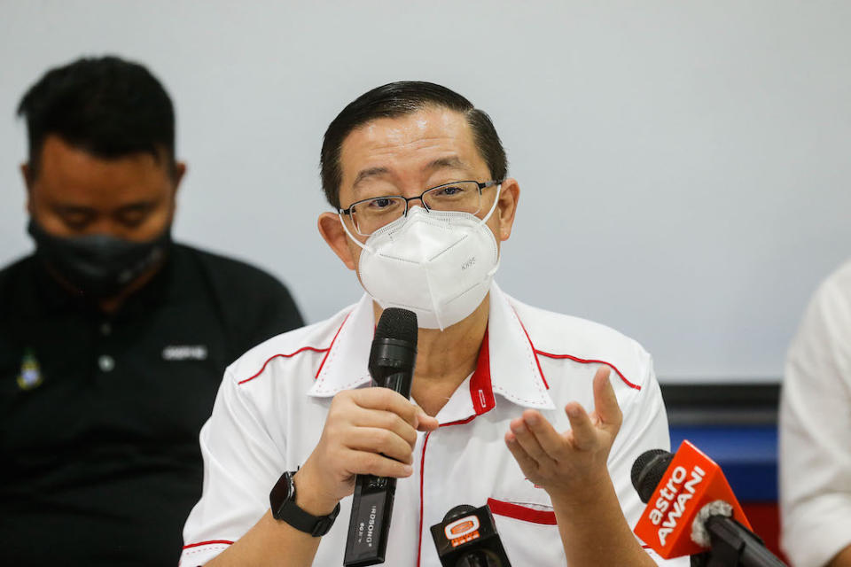 DAP secretary-general Lim Guan Eng said that the Pandora Papers might be the tip of the iceberg of illicit financial outflows into offshore accounts involving billions of ringgit.=. — Picture by Sayuti Zainudin