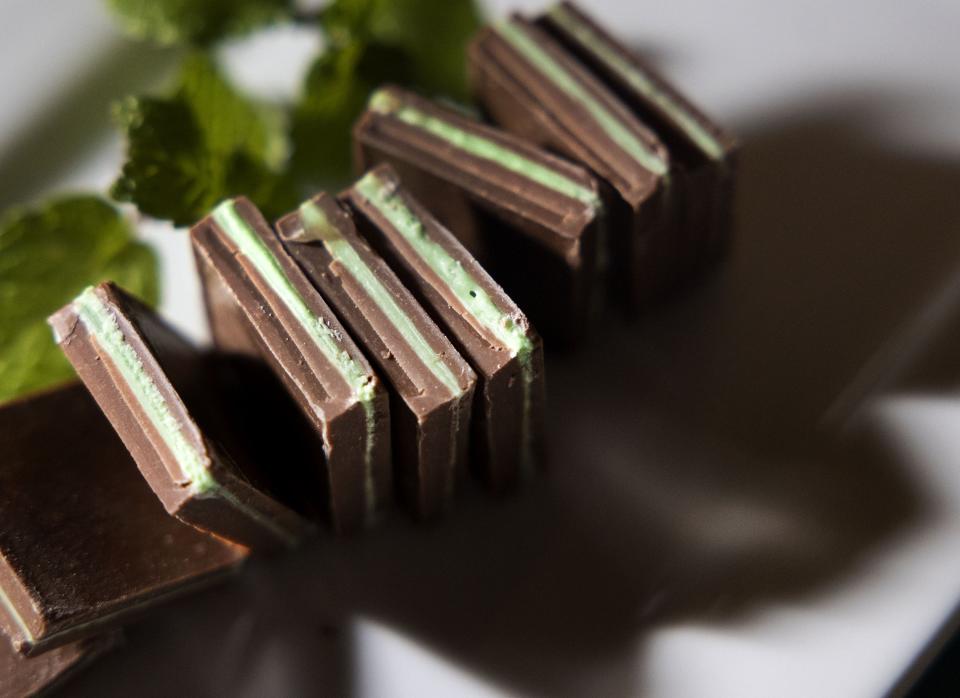 Fernwood Original Chocolate Mint Sandwiches are pictured on Thursday, Nov. 30, 2023. | Laura Seitz, Deseret News