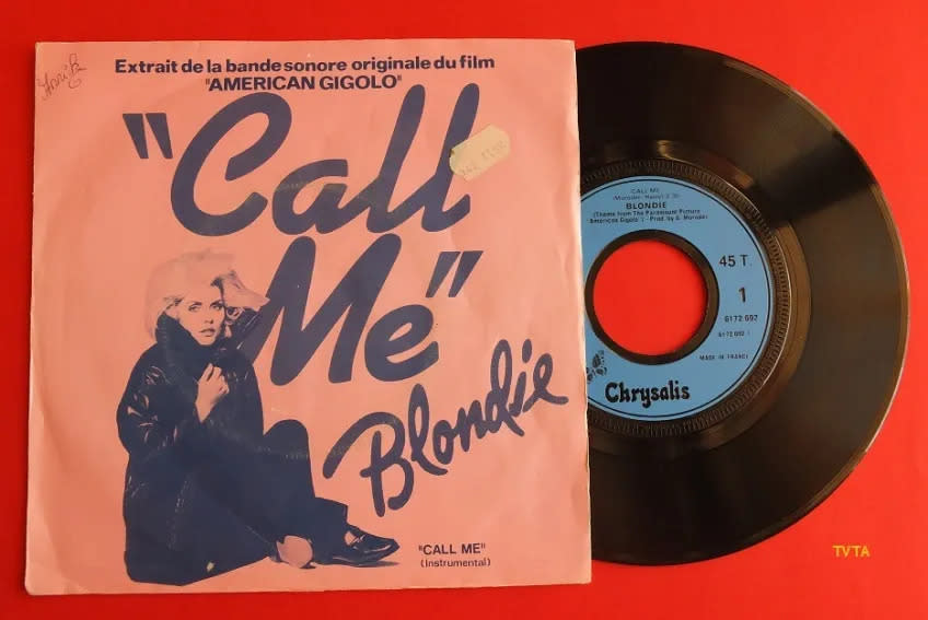 Blondie's hit "Call Me," co-written by Debbie Harry and Giorgio Moroder, contains an example of musical anticipation.