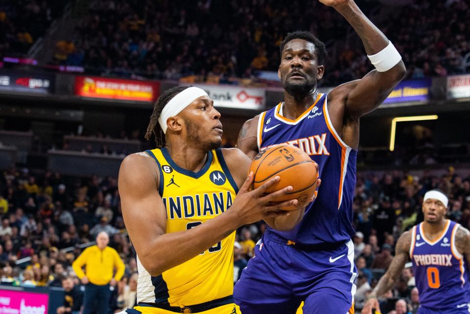 The Myles Turner for Deandre Ayton NBA trade speculation is not new.