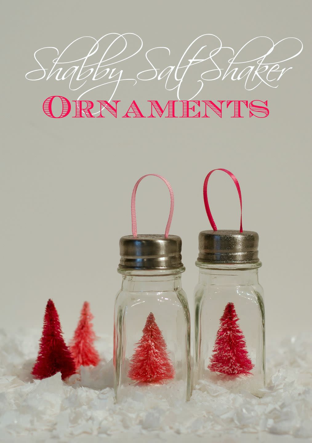 diy christmas ornaments salt shaker snow globe ornaments