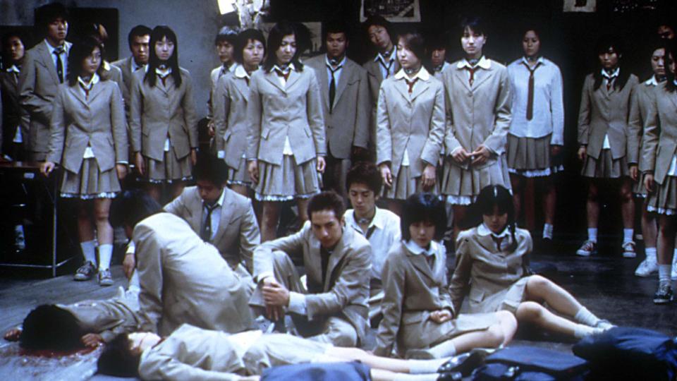 The cast of Battle Royale