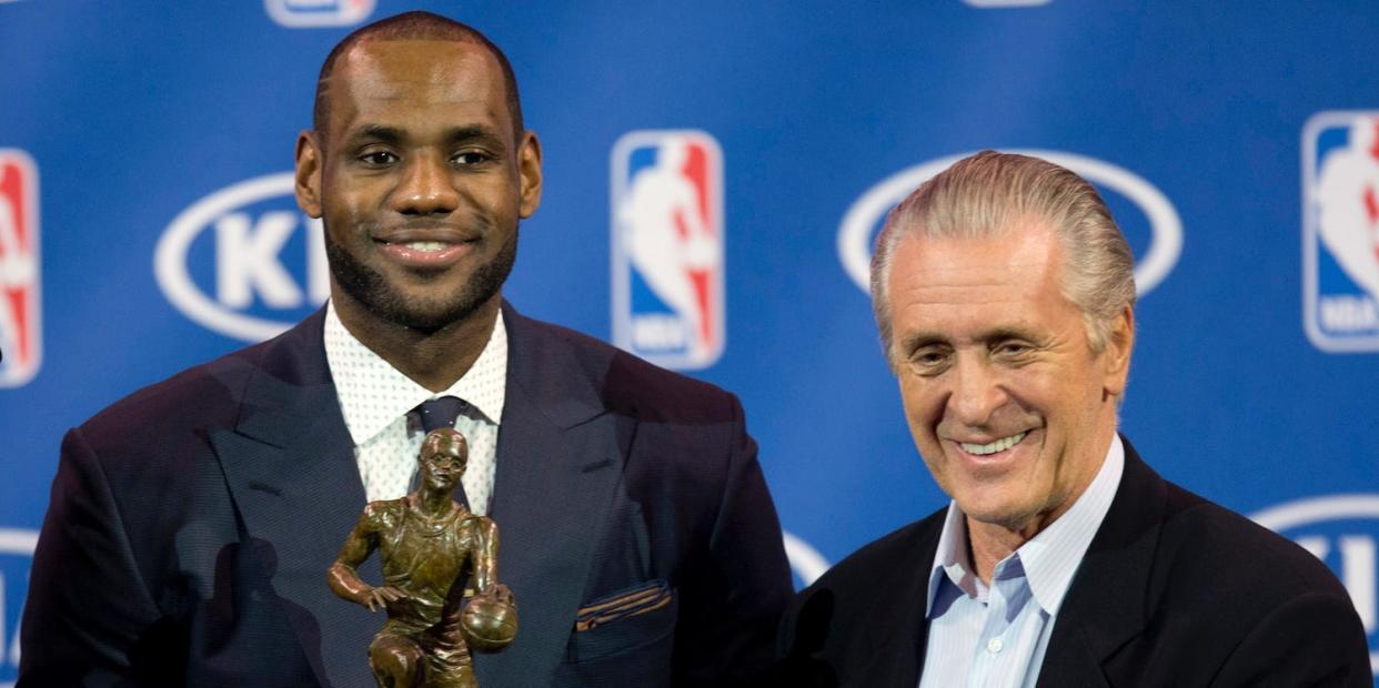 lebron james pat riley