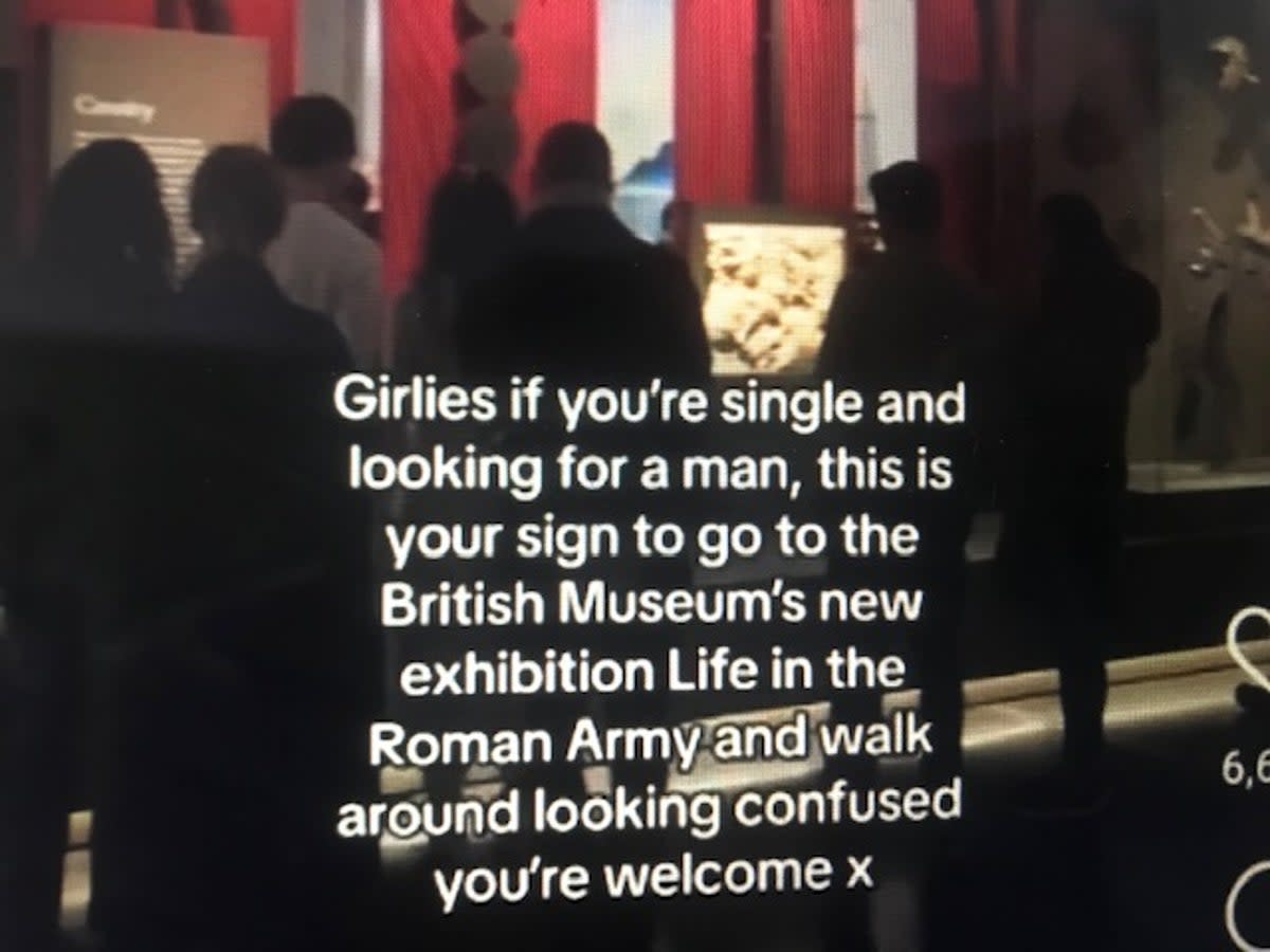 The British Museum has been accused of sexism with a now deleted video on TikTok. (British Museum)