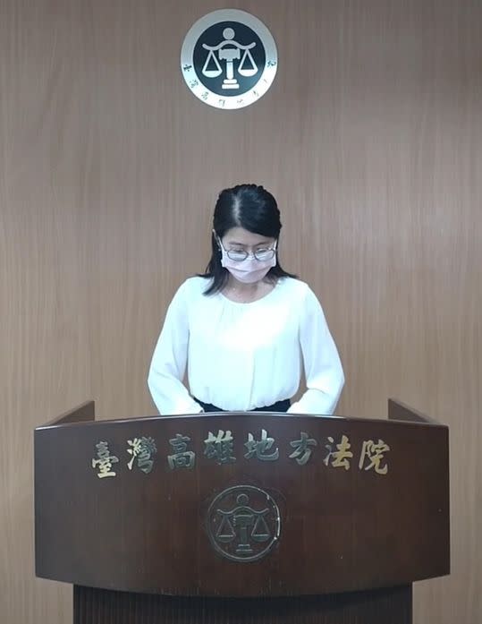 圖:雄院副發言人蔡書瑜說明蔡姊姊害死妹妹，被國民法官判九年三月案情。(雄院提供)