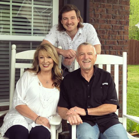 <p>Morgan Wallen Instagram</p> Morgan Wallen and his parents Lesli and Tommy Wallen.