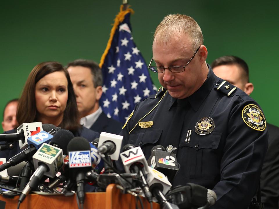 Chief of police at a press conference after Sebring, Florida, shooting.