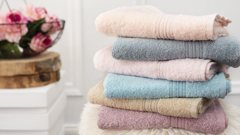 Plush bath towels