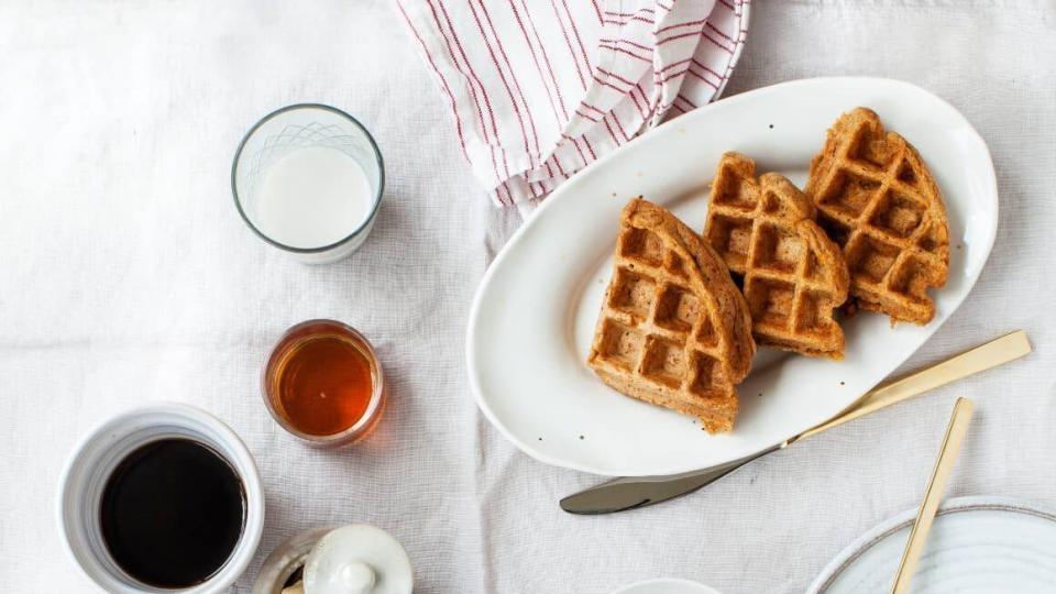 vegan carrot waffles