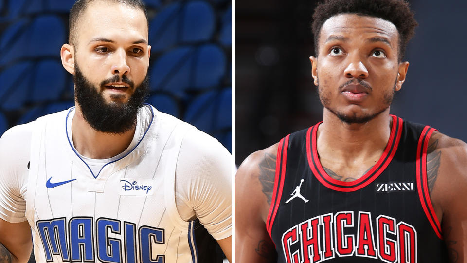 Evan Fournier and Wendell Carter Jr are two players whose fantasy value is likely to be significantly impacted by being traded to a new team at the deadline. Pictures: Getty Images