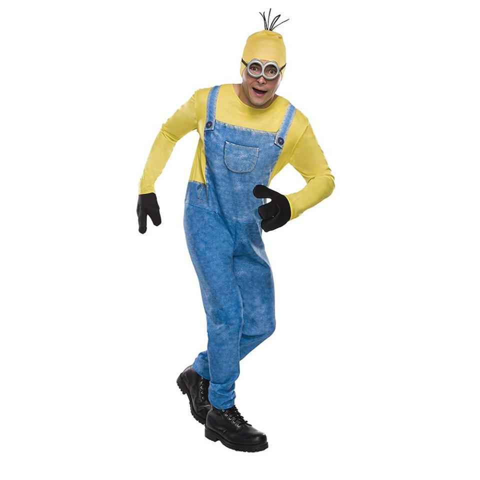 <p><a href="https://go.redirectingat.com?id=74968X1596630&url=https%3A%2F%2Fwww.walmart.com%2Fip%2FMen-s-Minion-Bob-Costume%2F48227475&sref=https%3A%2F%2Fwww.bestproducts.com%2Flifestyle%2Fg28816567%2Fmens-halloween-costume-ideas%2F" rel="nofollow noopener" target="_blank" data-ylk="slk:Shop Now;elm:context_link;itc:0;sec:content-canvas" class="link ">Shop Now</a></p><p>Minion Costume</p><p>walmart.com</p><p>$52.71</p>