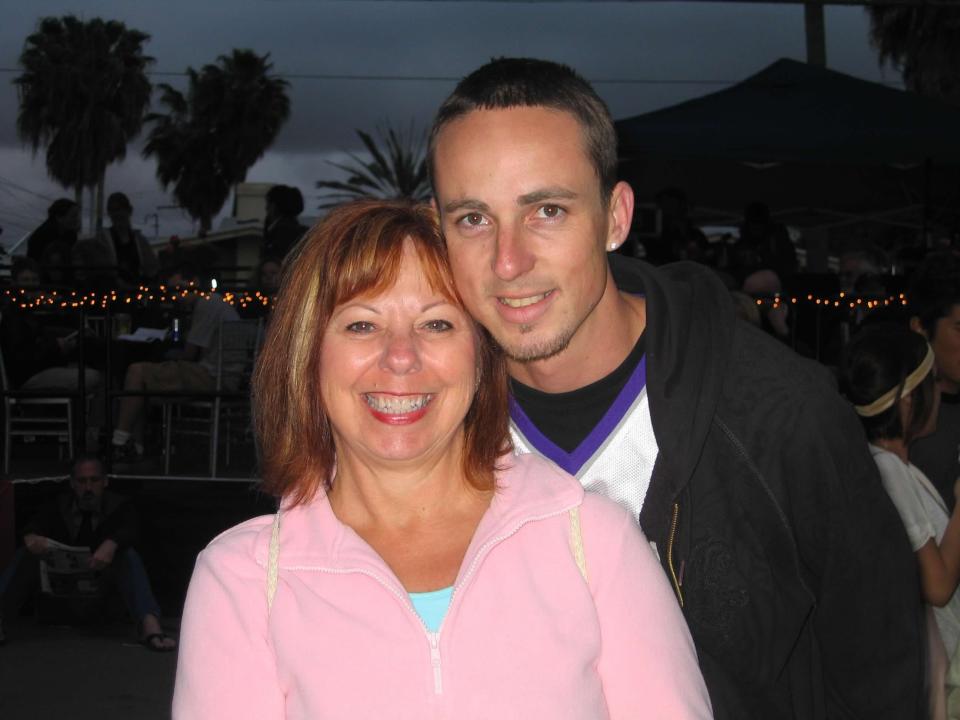 Pattie Vargas pictured with her son, Joel, who died in 2017 just before his 36th birthday, after years of drug addiction. Vargas has become a counselor and advocate for other grieving families with the nonprofit Partnership to End Addiction.