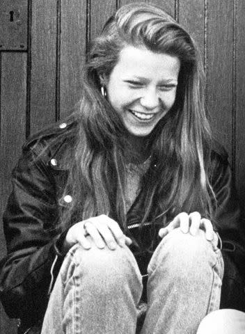 Gwyneth Paltrow Senior Year 1990 Candid 2 Spence School, New York, NY Credit: Seth Poppel/Yearbook Library