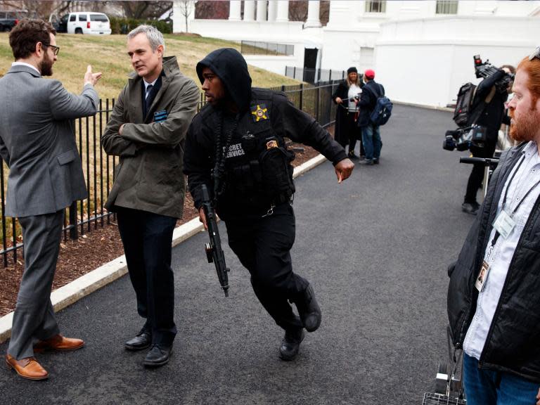 White House on lockdown after vehicle rams into security barrier as Trump hosts Australian PM