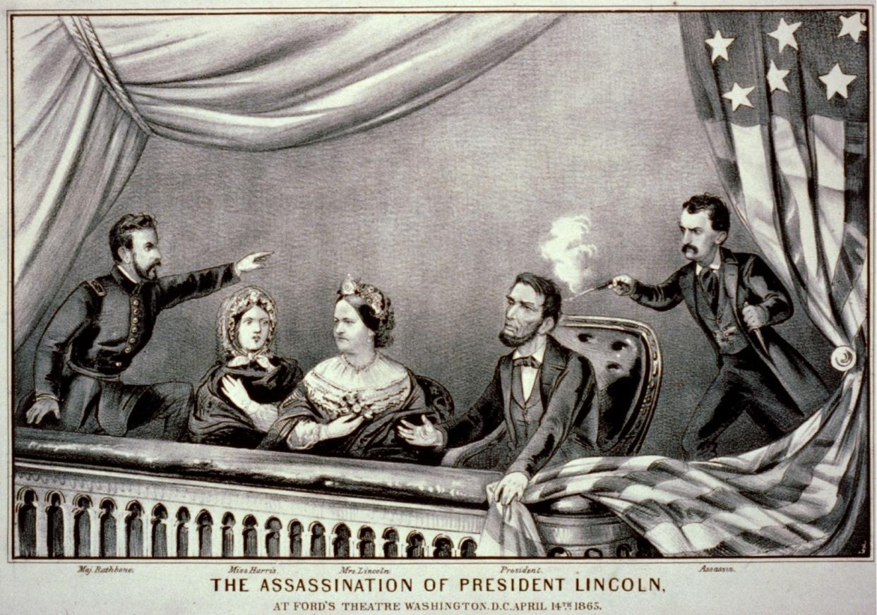 Abe Lincoln was assassinated April 14, but he died April 15