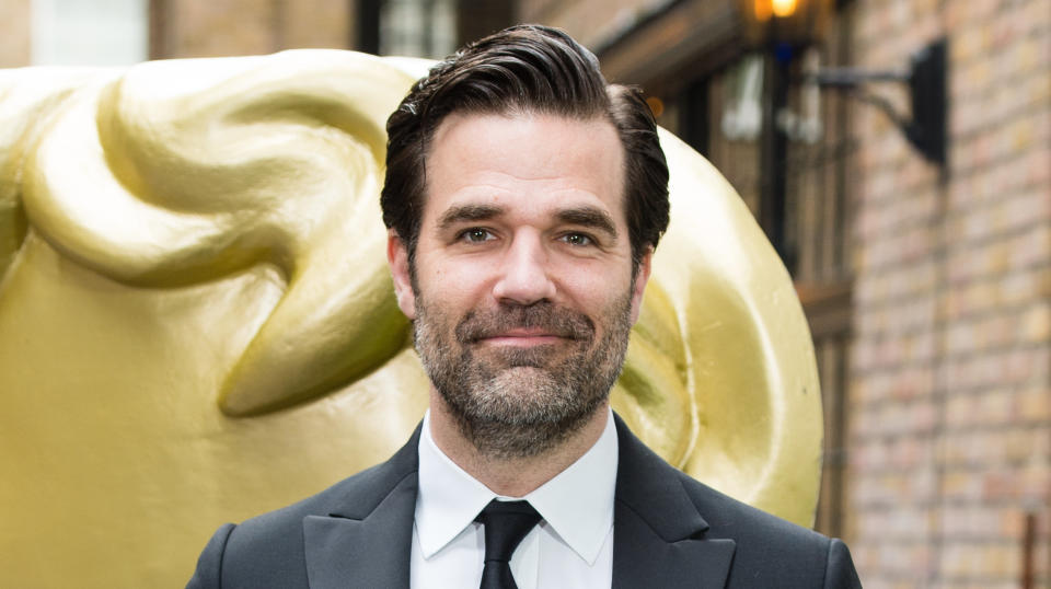 Comedian Rob Delaney got candid about grief on Christmas.