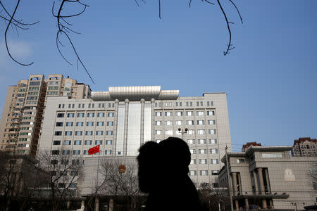 The courthouse where prominent rights lawyer Wang Quanzhang is being tried is pictured in Tianjin, China December 26, 2018. REUTERS/Thomas Peter