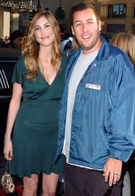 Adam Sandler with wife Jackie Titone at the Hollywood premiere of Paramount Pictures' The Longest Yard