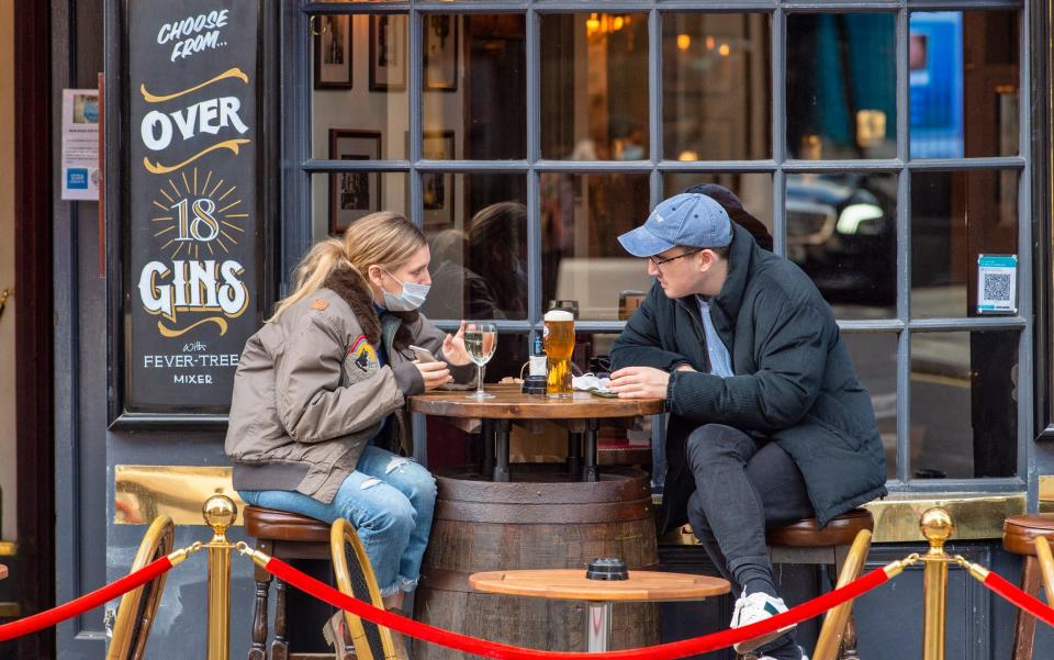 Pubs in Tier 2 areas can only stay open if they can function as a restaurant, and alcohol can only be served with a substantial meal - Dave Rushen/via Getty Images