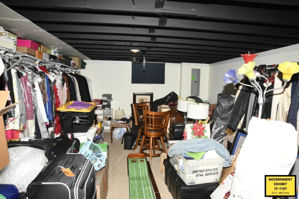 The Englewood Cliffs, NJ, home was packed with furniture, belongings and valuables.