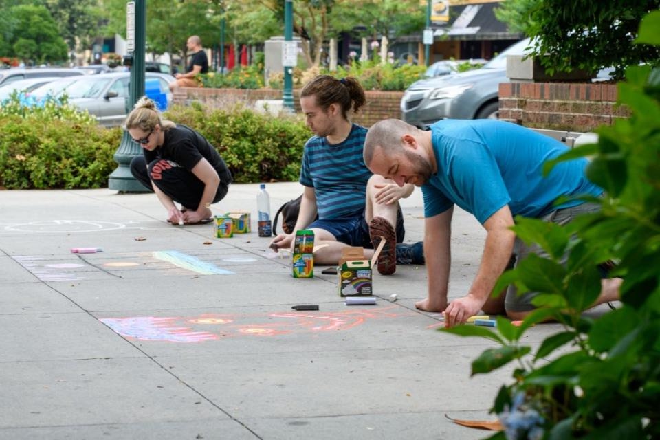 The 26th annual Chalk It Up! contest featured 150 artists who turned Hendersonville's Main Street into a temporary art museum on Saturday, July 16.