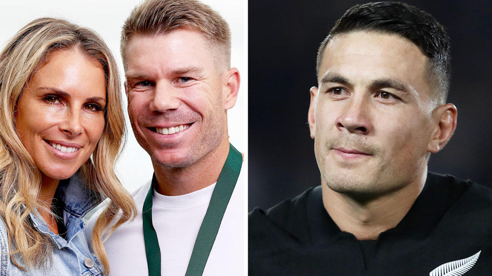 Candice Warner and Sonny Bill Williams were at the centre of an infamous toilet tryst in 2007. Pic: Getty