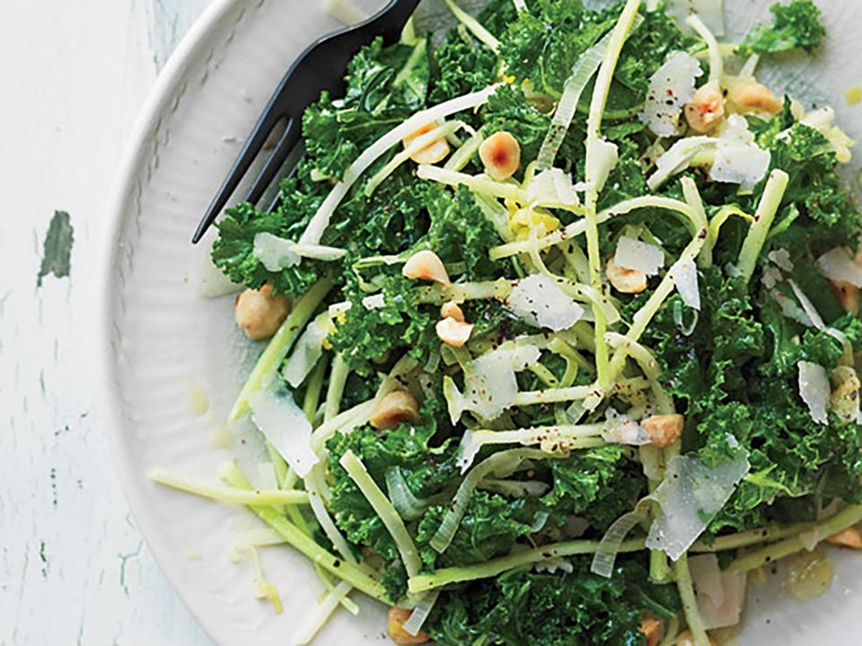 Broccoli Matchsticks and Kale Salad