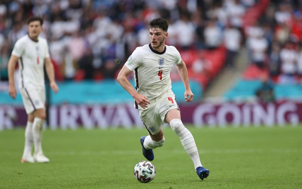 Rice ferries the ball forwards against Germany - GETTY IMAGES