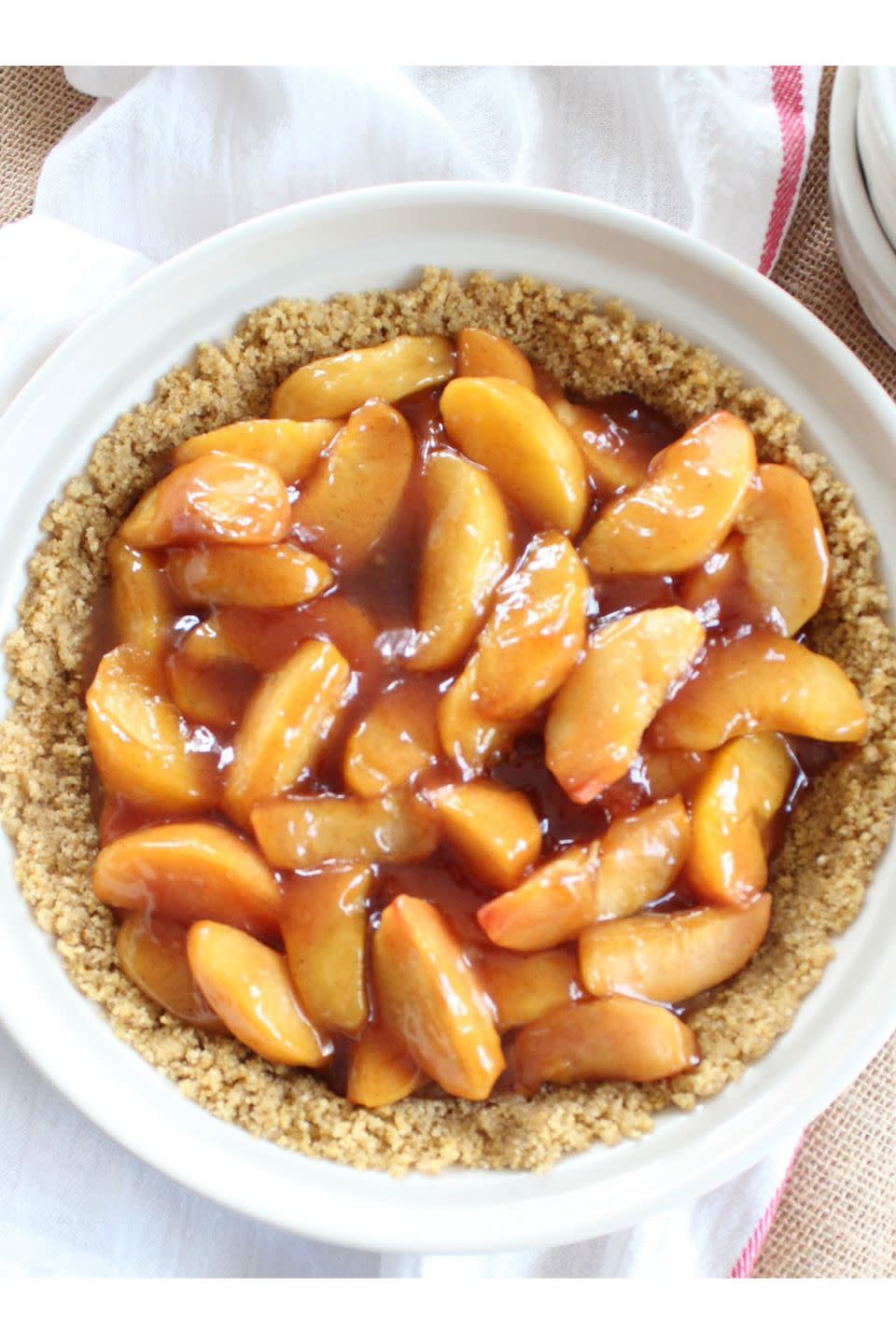 <p>Is there anything better than a fresh fruit pie on a spring day? We think not, which is why this is the ultimate Easter treat. </p><p><a href="http://whitneybond.com/gluten-free-fresh-peach-pie-recipe/" rel="nofollow noopener" target="_blank" data-ylk="slk:Get the recipe from Whitney Bond »;elm:context_link;itc:0;sec:content-canvas" class="link "><em>Get the recipe from Whitney Bond »</em></a></p>