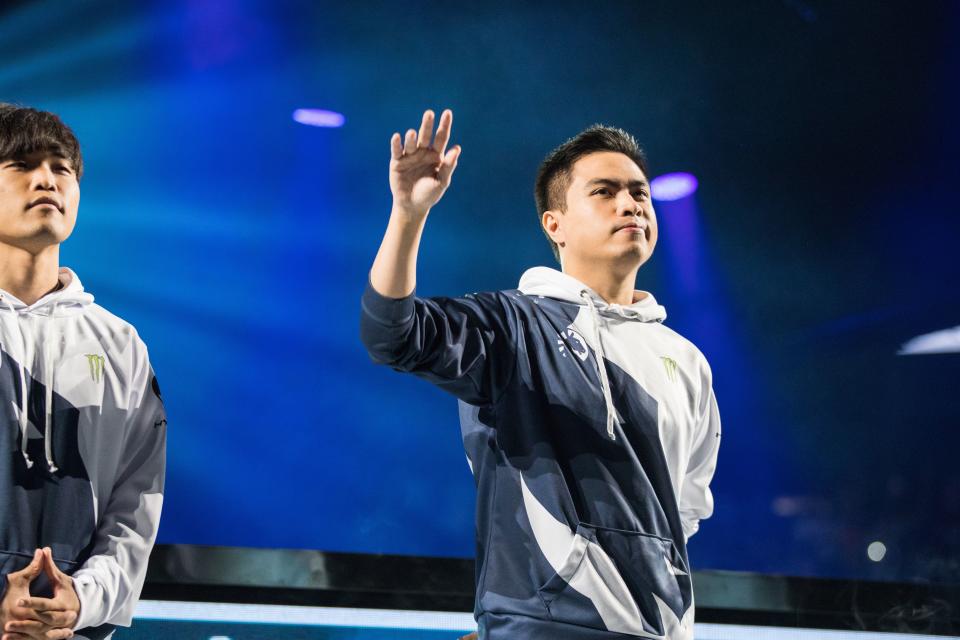 Jake "Xmithie" Puchero at the 2018 North American LCS Finals.