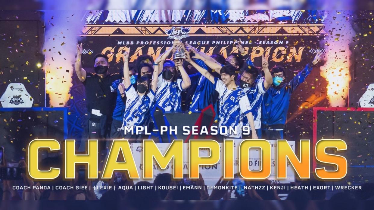 RSG Philippines have claimed the championship of MPL Philippines Season 9 after they defeated Smart Omega Esports Philippines, 3-1, in the grand finals. (Photo: RSG Philippines)